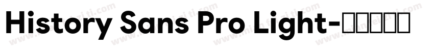 History Sans Pro Light字体转换